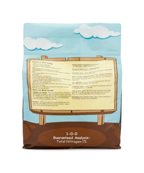 Alternative view of Dirty Bil's Pure Worm Castings - 15lb Bag - Natural Soil Fertilizer Additive