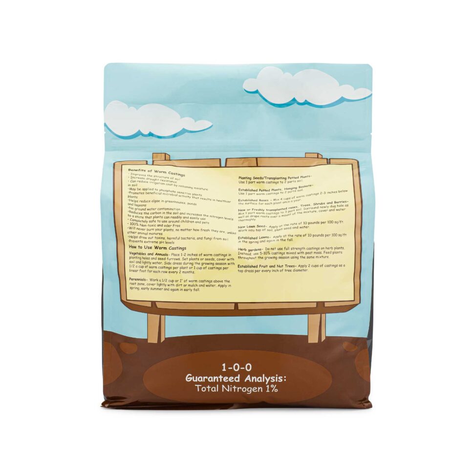Alternative view of Dirty Bil's Pure Worm Castings - 15lb Bag - Natural Soil Fertilizer Additive